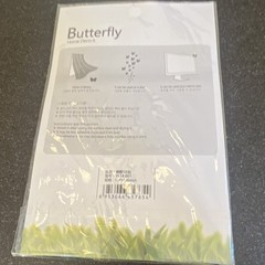 Butterfly 3D Dimensional Butterfly Stickers Orange & Black YJ4-001