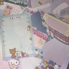 Kawaii Memo Sheets Grab Bag (25 pcs) Kirby, Sanrio, San-X Japanese memo pad cute