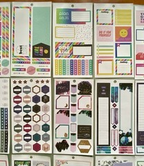 Lot Of 40 Sheets Happy Planner Complete & Incomplete! #1