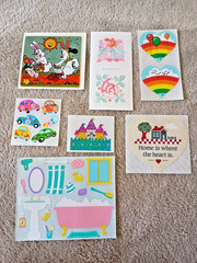Lot of 18 assorted sticker modules vintage & modern