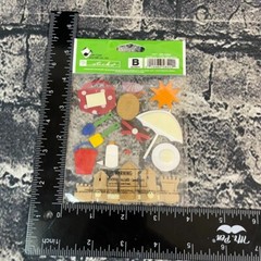Ek Sandylion Jolee’s Pirate Beach Clouds Dimensional 3D Stickers Embelishments