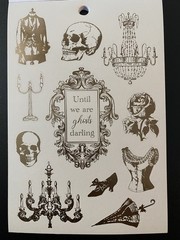 RECOLLECTIONS HALLOWEEN STICKER BOOK 12 PAGE 336 PC STICKERS DEAD REGENCY