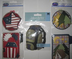Embellishments Back Pack, Camping (Tag & Folder), Patriotic (Tag & File Folder