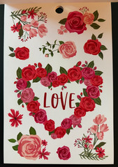 RECOLLECTIONS VALENTINE’S DAY STICKER BOOK 204 PC STICKERS 12 SHEETS ROMANCE