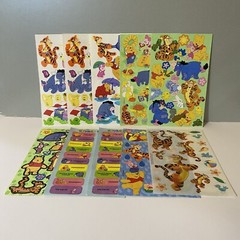 Vintage Sandylion Disney Winnie The Pooh Tigger Eeyore Piglet Stickers Set