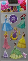 Disney Princess Cinderella Ariel Belle Aurora Rapunzel Tiana Scrapbook Stickers