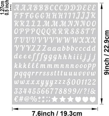 Versatile White Vinyl Letter Stickers – 1000 PCS for Art and Classroom Decor