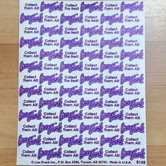 Lisa Frank Stickers Unicorns Markie & Celeste S168 Rainbow Hearts Full Sheet VTG