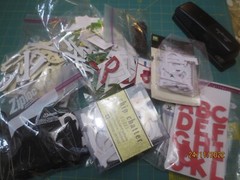 HUGE lot 13 packs Assorted Brands Alphabets Chipboard Plastic Glittered Paper