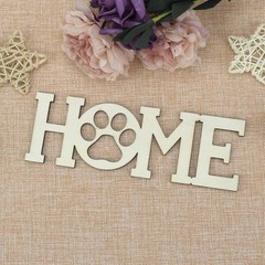 3pcs Home Paw Wood Sign Blank Wooden Dog Cat Paw Plaque Unfinished Wood DIY C…