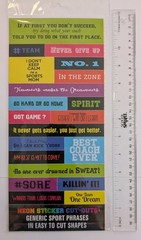 Tennis Neon Sports Flat Scrapbooking Stickers By Scrapbook Customs (2 Sheets)