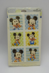 Vintage Hallmark Disney Baby Mickey Mouse Stickers Sealed Hallmark Party NIP
