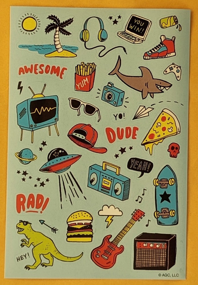 Themed Sticker Single Sheet