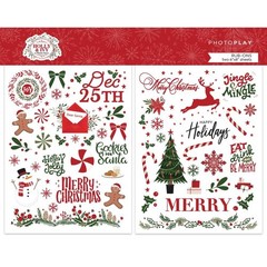 Photoplay Holly & Ivy Christmas Holidays Rub-On Transfers – Two 6″ x 8″ Sheets