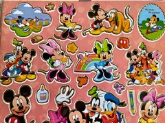 Cute 11 Sheets of Mickey & Minnie Mouse Stickers 8″ X 10″ Sheet