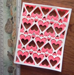 🧚 Layered Card Topper Tattered Lace Scrapbook Paper Cut Out Panel Color