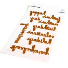 PINK FRESH – METAL CUTTING DIE- HOT FOIL PLATE -PHRASE BUILDER HAPPY