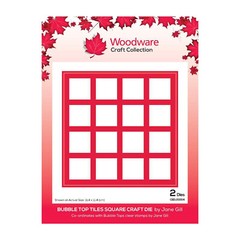 Woodware Craft COLLECTION – METAL CUTTING DIE – BUBBLE TOP TILES SQUARE