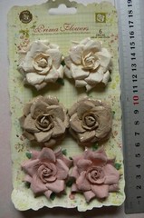 Arcadian Collection ROSY Paper with Glitter – 3 Varied Colours 42-46mm Prima PCf