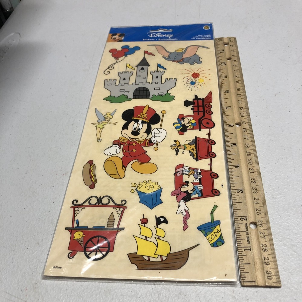 SandyLion Disney Stickers Mickey Castle Dumbo Train Parade Tinkerbell Acid Free