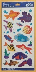 Fish Sticker Scrapbooking Single Sheet /24 pieces
