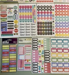 Lot Of 44 Sheets Happy Planner, Recollections, Sticko!