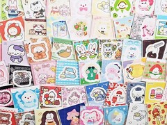 100 pcs random Korean high quality kiss cut sticker lot, kpop photocard stickers
