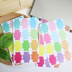 120 PCS Multi Sticky Blank Monthly Index Tab Page Marker Flag Label Note