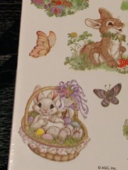 stickety-doo-da stickers Easter bunny rabbit holiday agc 4 sheets