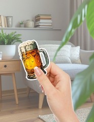 Beer Die Cut Vinyl Stickers Set Scrapbooking Laptop Water Bottle