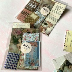 25pc Vintage Scrapbook Paper Pack – Collage Junk Journal Kit Aesthetic
