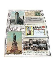 New World Travel Flag Stickers Decals New York / London England / Italy / Brazil