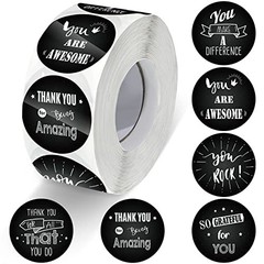 1000 Pcs Kudos Appreciation Stickers Retro You are Awesome Thanks Chalkboard