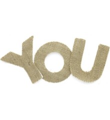NEW Leisure Arts Adhesive Letters Burlap, Natural 3.25 Jute Crafts
