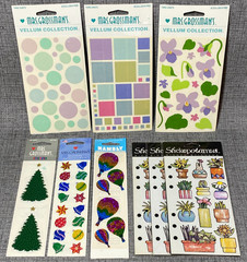 Vintage Mrs. Grossman’s & Stickopotamus Stickers Hambly Prismatic Sparkle 9 Pack