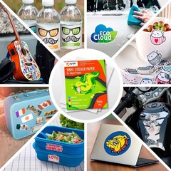 Versatile 15-Pack Printable Vinyl Sticker Paper – Waterproof & Scratch Resistant