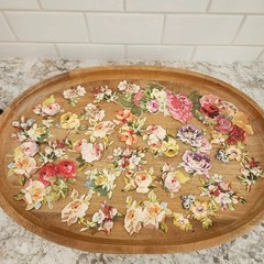 Anna Griffin Set of 60 Floral Die Cut Embellishments Lot