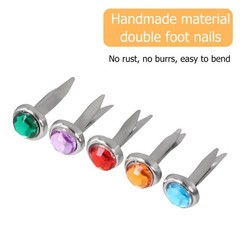 50Pcs Scrapbooking Brads Durable Alloy DIY Accessories Decorative Varied Colors