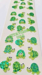 SANDYLION VINTAGE STICKERS SHEET *TURTLES * NO LOGO *VERY RARE COLLECTIBLE