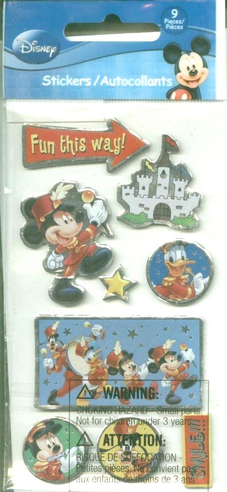 DISNEY Disneyland World Park Mickey Cinderella’s Castle Parade Smile Stickers