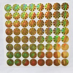 100 Gold Security Hologram Stickers Original Tamper Evident Warranty Labels