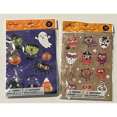 Large Lot Halloween Stickers Hallmark Googly-Eyes, Puffy, 22 Packs ALL NEW PACKS
