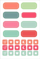 Essentials Planner Stickers for Dotted Journals (Set of 550+ Stickers. Great for