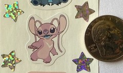 STITCH Stickers(14pc)Hawaiian Girl•Cartoon•Lilo•Disney•Fugitive Alien•Stars•￼