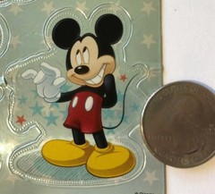 MICKEY MOUSE Foil Stickers(17pc) Disney•Sandylion•Head Icons•Disneyland•Shucks