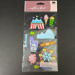 New Sticko Binder Stickers SPSG017 Summer Amusement Theme Park Fun House Fair