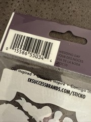New Sticko WEDDING DAY Binder Stickers EK Success BRIDE & GROOM