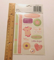 Keepsake Essentials Stickers Lot 2 Sheets Package ~It’s A Girl~ Creativity Inc