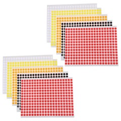 Colored Dot Stickers Self Adhesive Round Labels for Office Sorting and Packaging