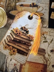 Bee Honey Junk Journal Kit Ephemera Tags Tickets Stickers Sunflower Vintage
